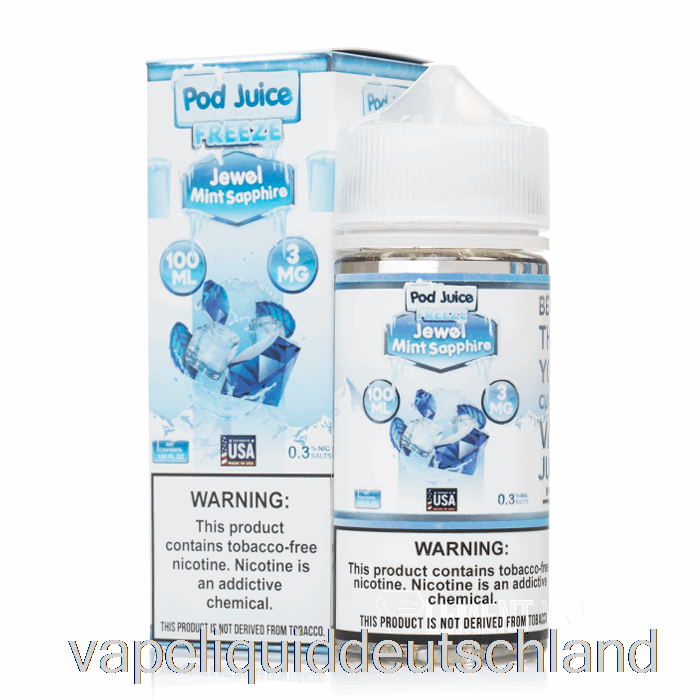 Freeze Jewel Mint Sapphire – Schotensaft – 100 Ml, 0 Mg Vape Deutschland